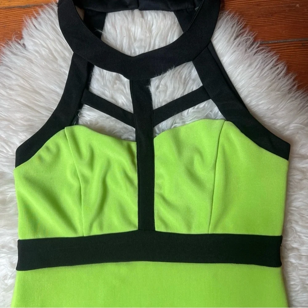 Y2K Caged Neck Bandage Dress